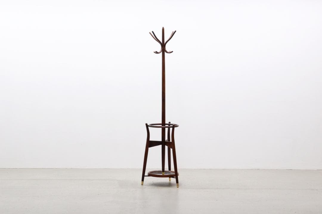 秋田木工 ポールハンガー ブナ材 ヴィンテージ コートハンガー 帽子掛け 傘立て