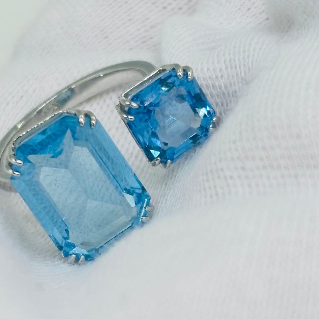 f*ｖ様 スワロフスキー Millenia オープンリング オクタゴンカット ブ