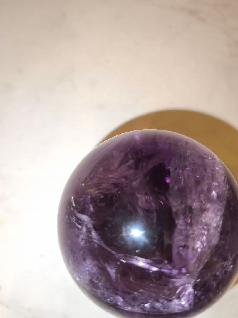 アメジスト　スフィア　玉　③　クォーツ