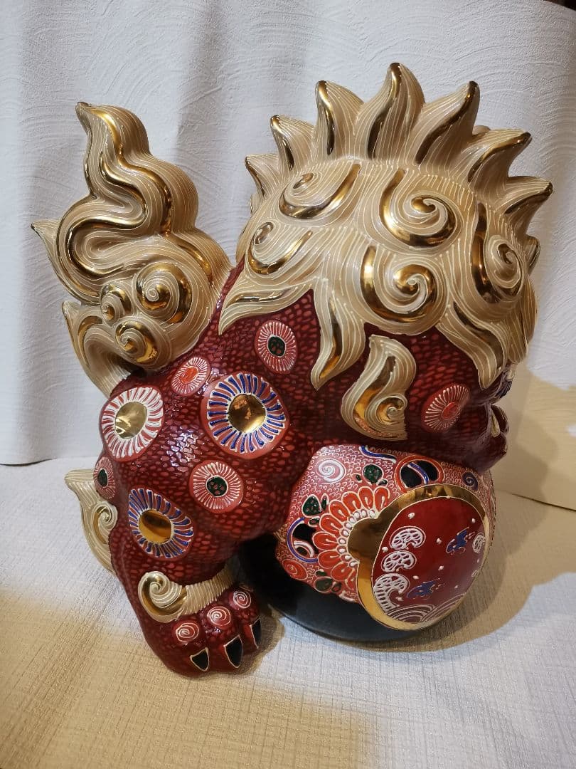 九谷焼　獅子　魔除　レア★縁起物★