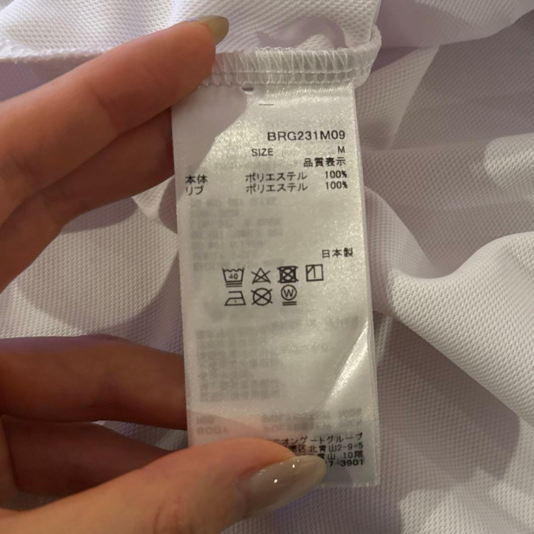 C*3様 美品ブリーフィング　ポロシャツ　グレー　ホワイト　M