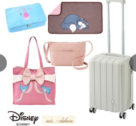 最安値しまむらちはるさんコラボキャリーバック　シンデレラ Disney ホワイト