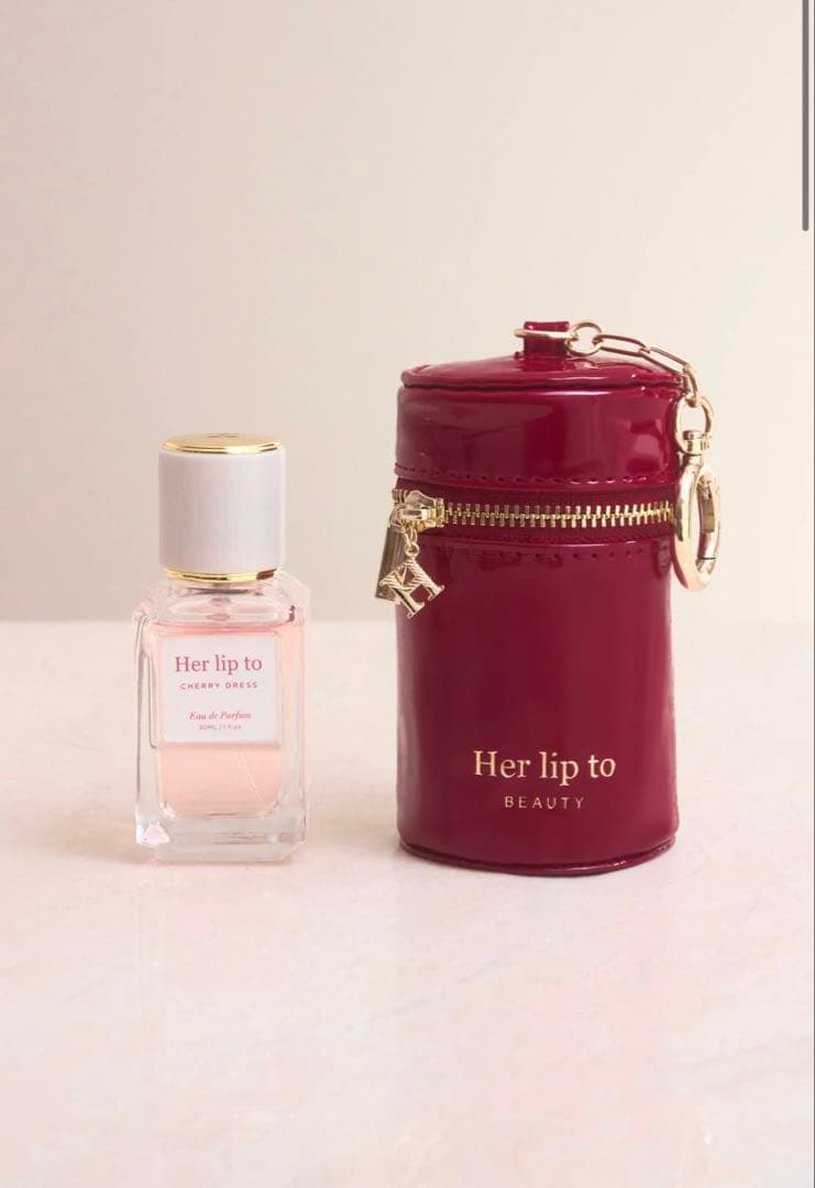 Her lip to Cherry Dress バッグチャーム