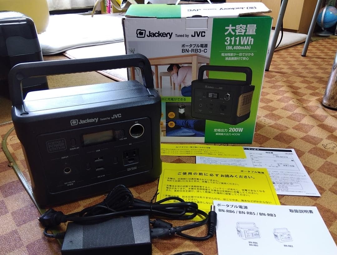 Jackery Tuned by JVC ポータブル電源 BN-RB3-C