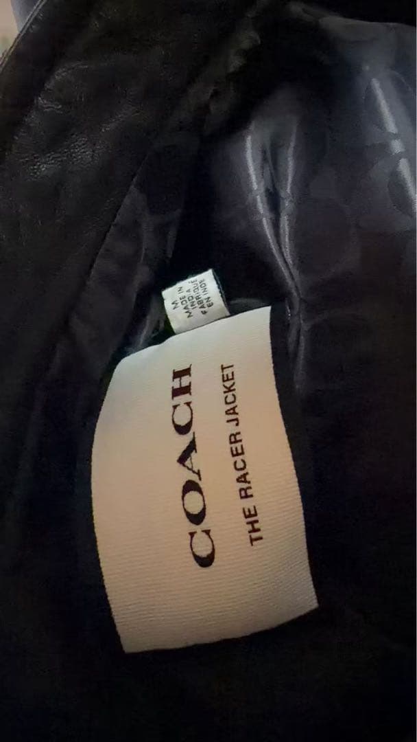 ジャケット・アウター COACH THE RACER JACKET Taka