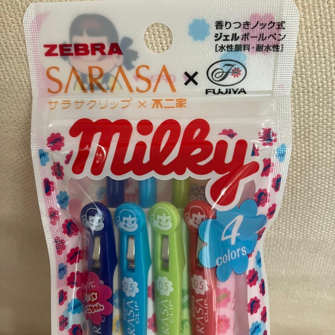 【激レア品】ZEBRA SARASA×不二家 ミルキーボールペン ペコちゃん