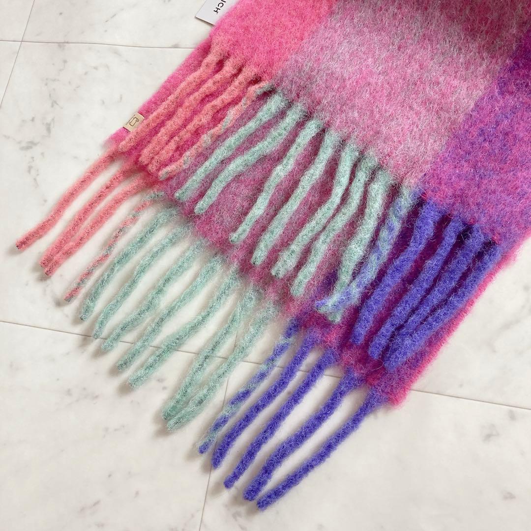 タグ付新品　ウールリッチ　マルチカラー　マフラー　ストール　スカーフ　イタリア製