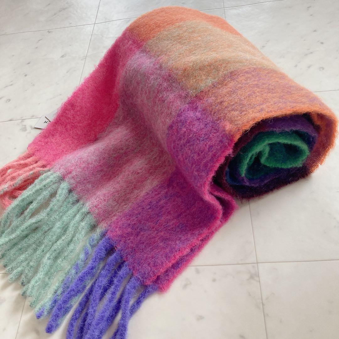 タグ付新品　ウールリッチ　マルチカラー　マフラー　ストール　スカーフ　イタリア製