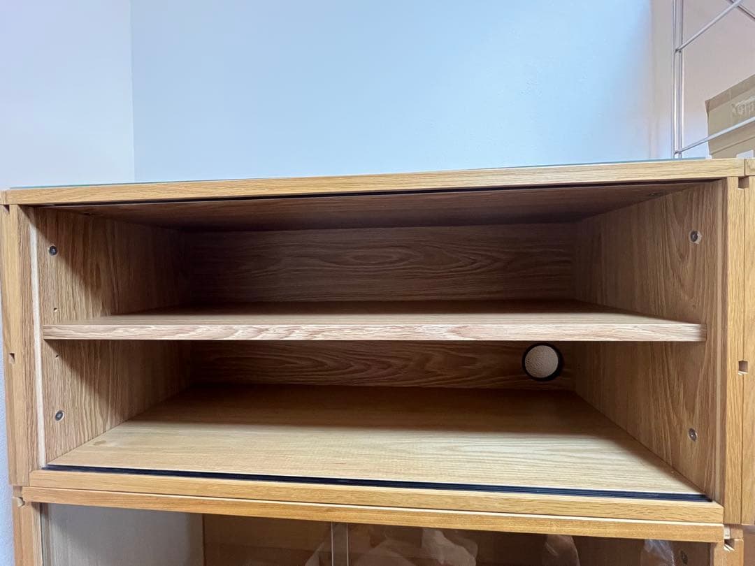 無印　ステンレスユニットシェルフ　引き戸