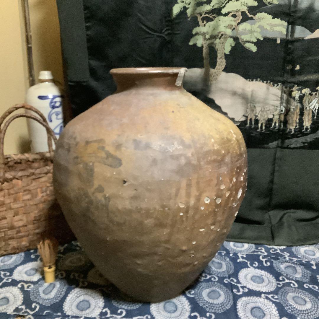 古信楽　信楽焼　江戸　大壺　壷　古伊万里・九谷焼・輪島塗・備前焼・唐津焼好きにも