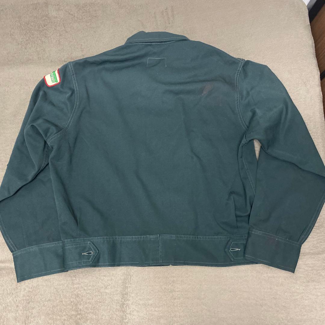 50s60s USA製Gordon グリーン ワークジャケット　タロン　レーヨン