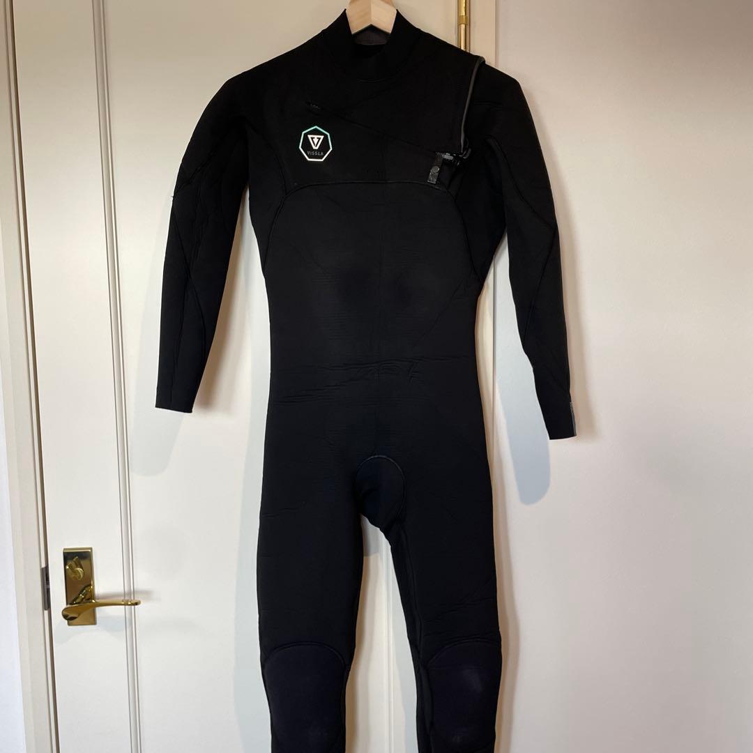 VISSLA ブラック フルスーツ ジッパー付き