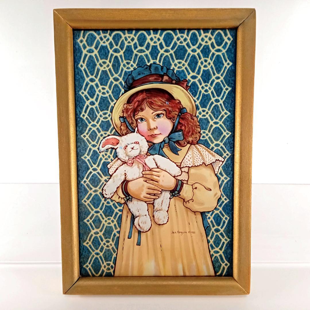 ジャン・ハガラ ステンドグラス 少女とお人形 レスリー グラスマスターズ社