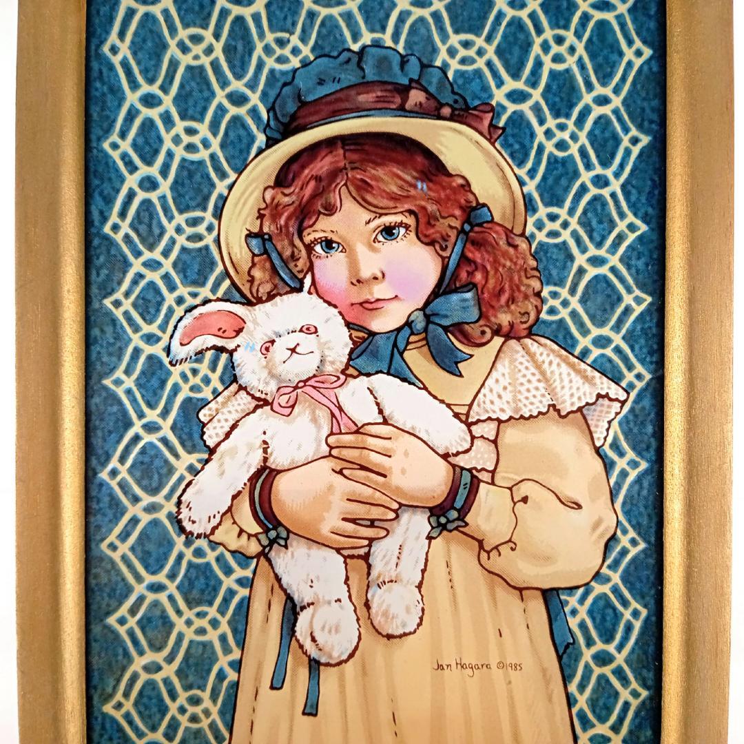 ジャン・ハガラ ステンドグラス 少女とお人形 レスリー グラスマスターズ社