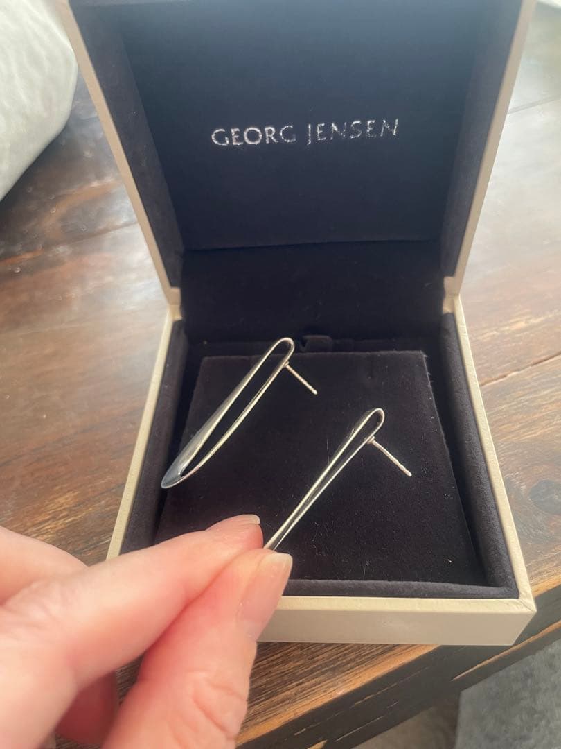   シルバー フープピアス