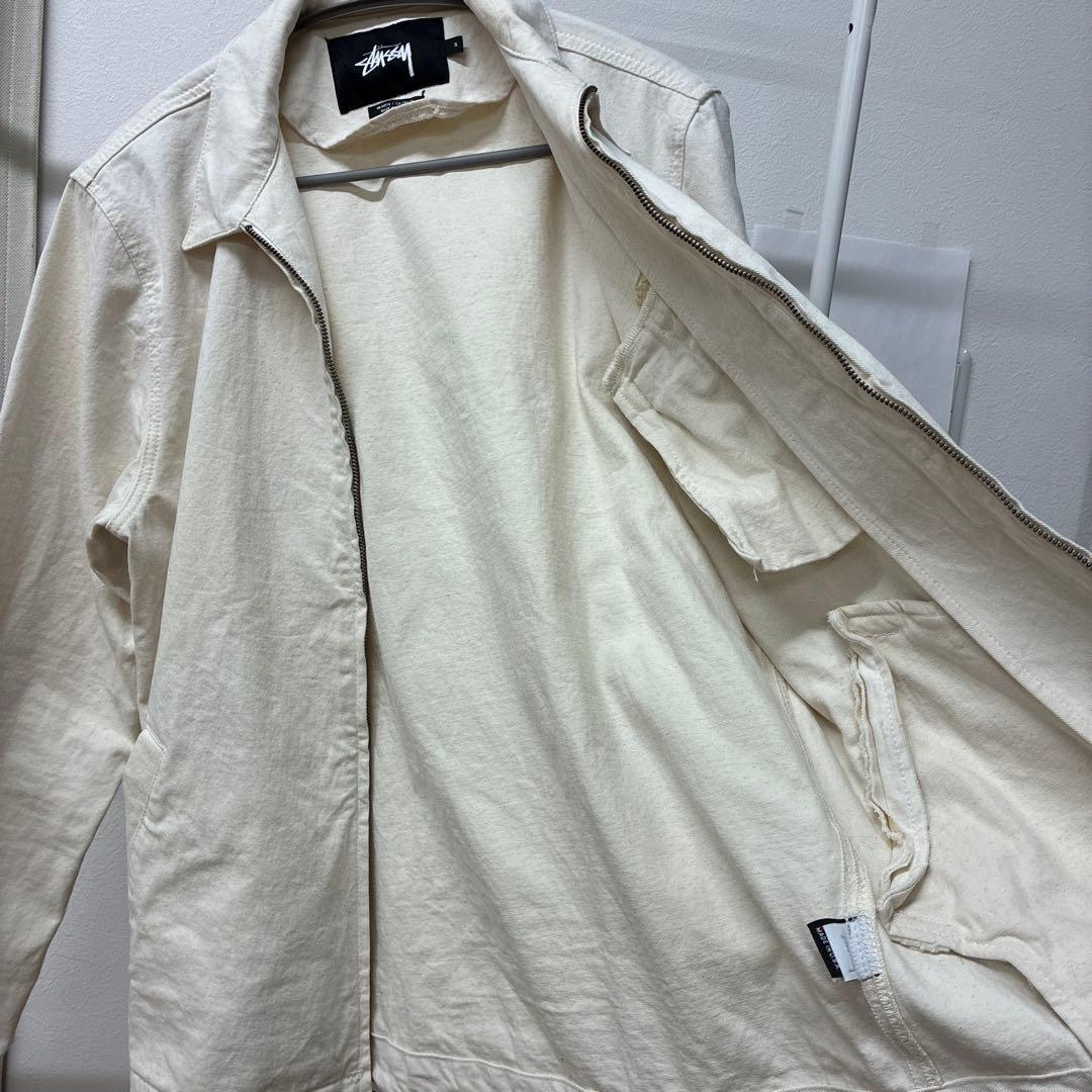 【USA製】 Stussy アイボリー スウィングトップ ジャケット