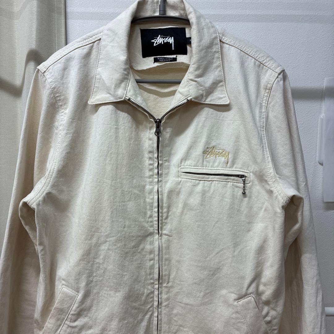 【USA製】 Stussy アイボリー スウィングトップ ジャケット