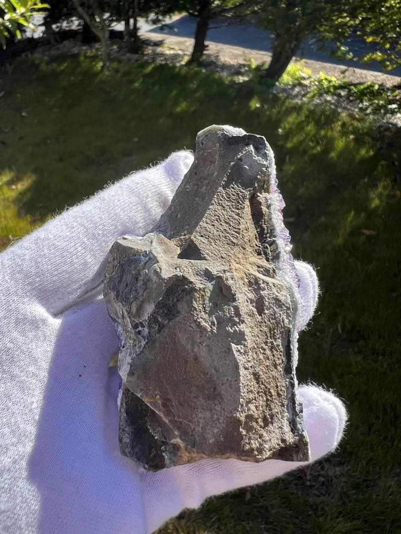 A236フラワーアメジスト　クラスター　原石【ウルグアイ産】天然石｜紫水晶