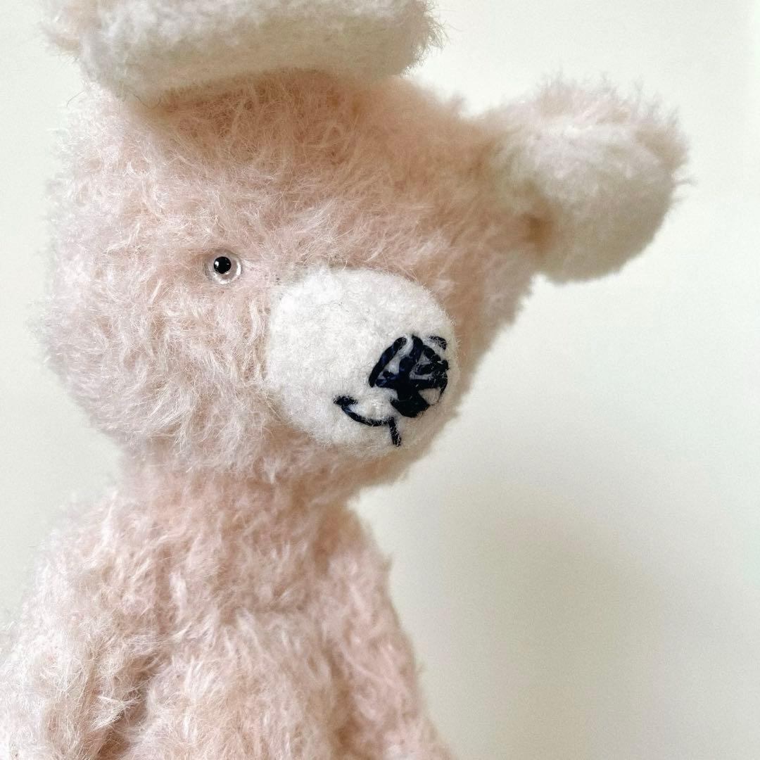 ベイビーピンクのテディベア アーティストベア 海外作家様 ハンドメイド くま