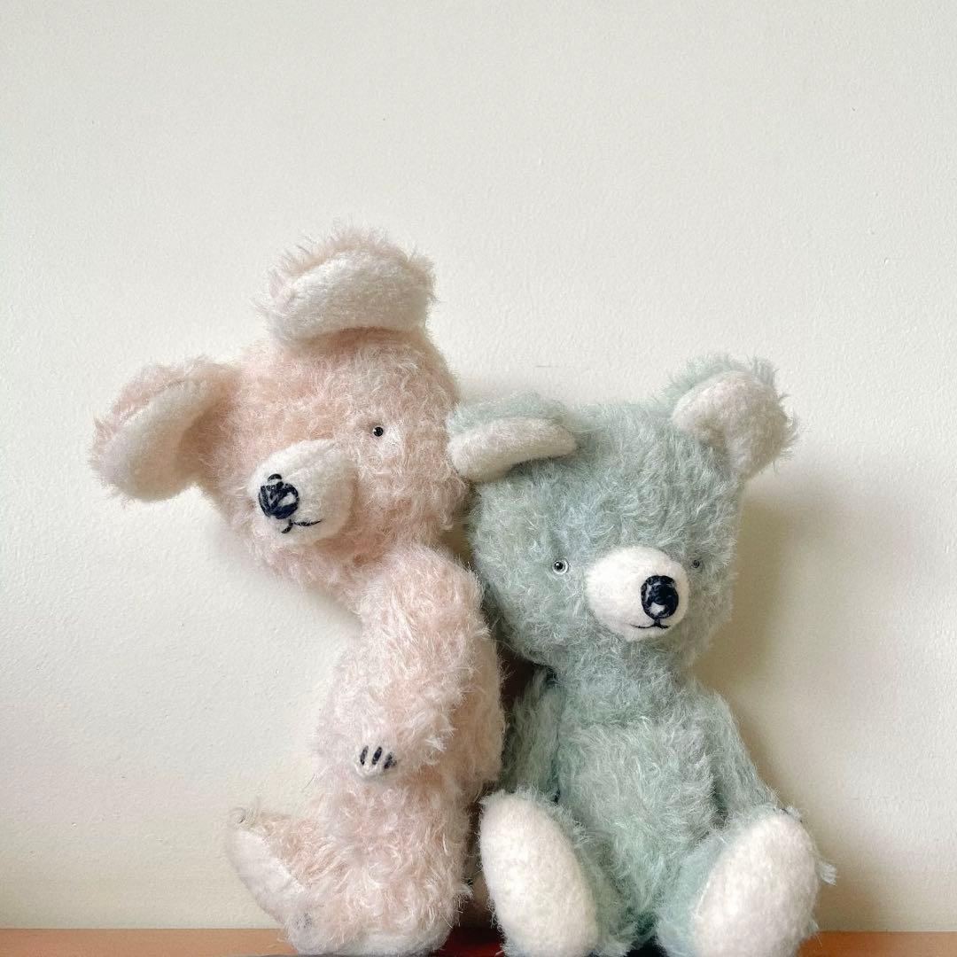 ベイビーピンクのテディベア アーティストベア 海外作家様 ハンドメイド くま