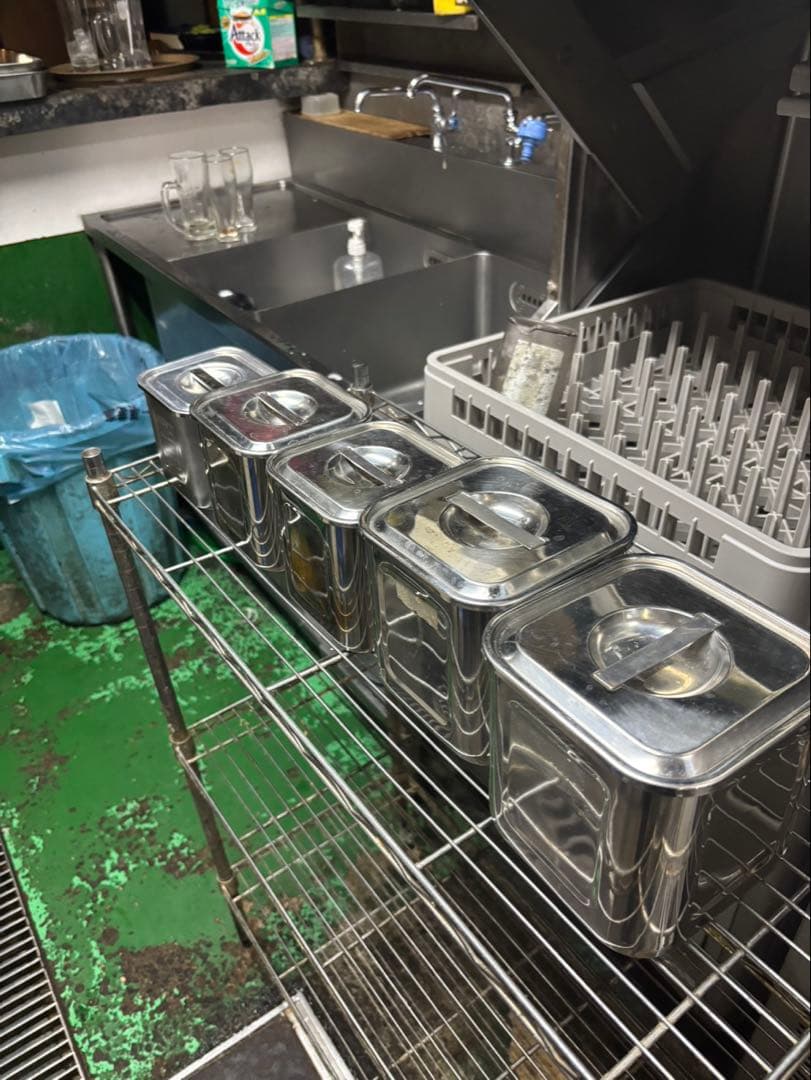 茹で麺機MRK-066B ステンレス 5鍋 キッチンポット、レードルサービス！