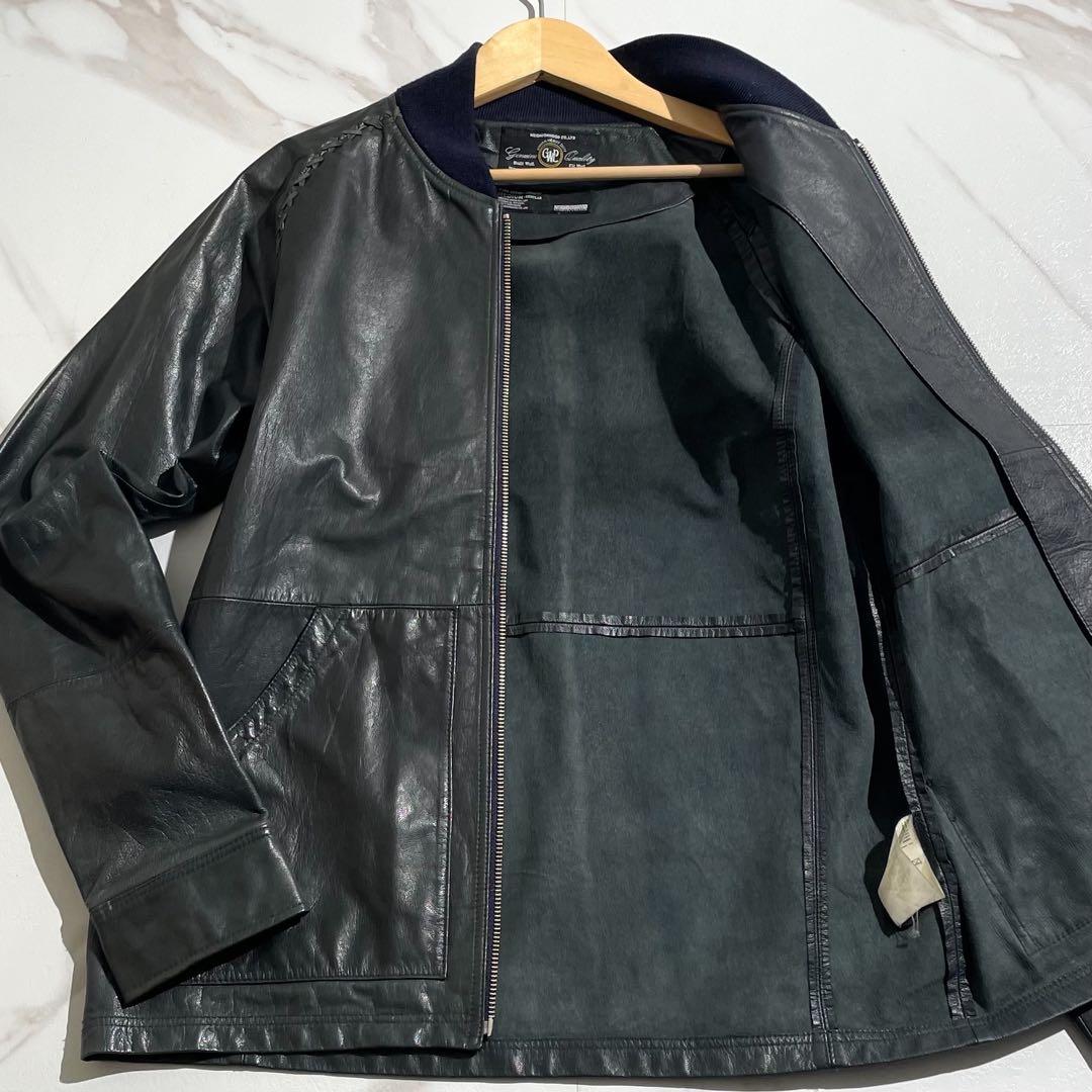美品✨ NEIGHBORHOOD ゴートレザー シングルライダースジャケット M
