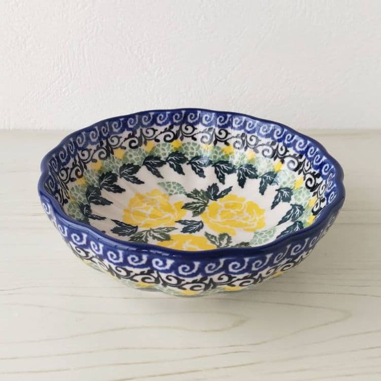 新品　ポーランド食器 11.8cm ボウル　花  ツェラミカ アルティスティチナ