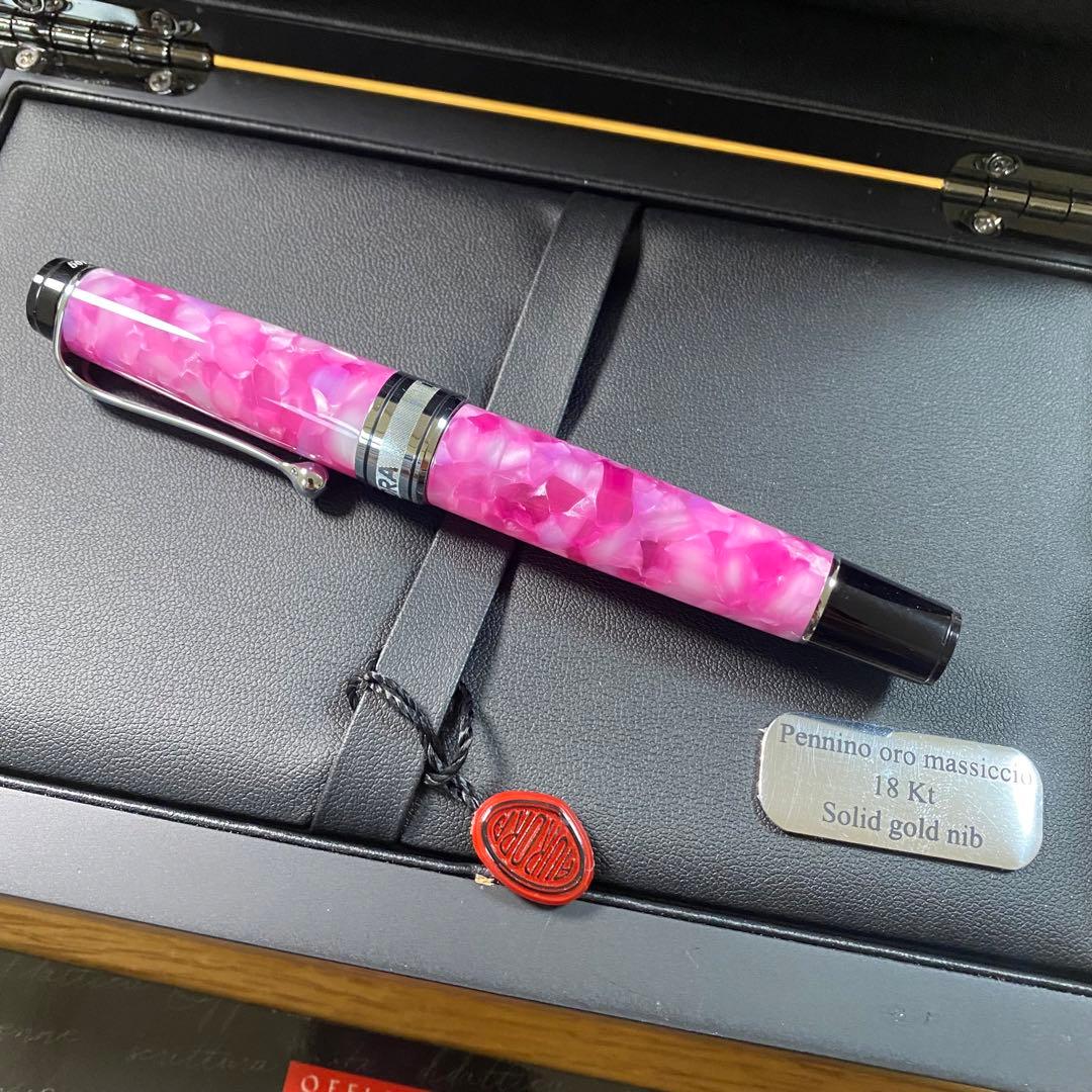 アウロラ 限定万年筆 カレイドスコーピオ ルーチェローザ EF 新品未使用