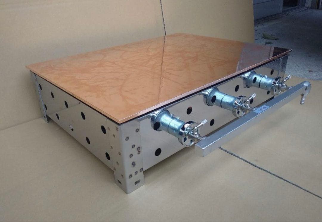 銅製グリルプレート 3バルブ　どら焼き