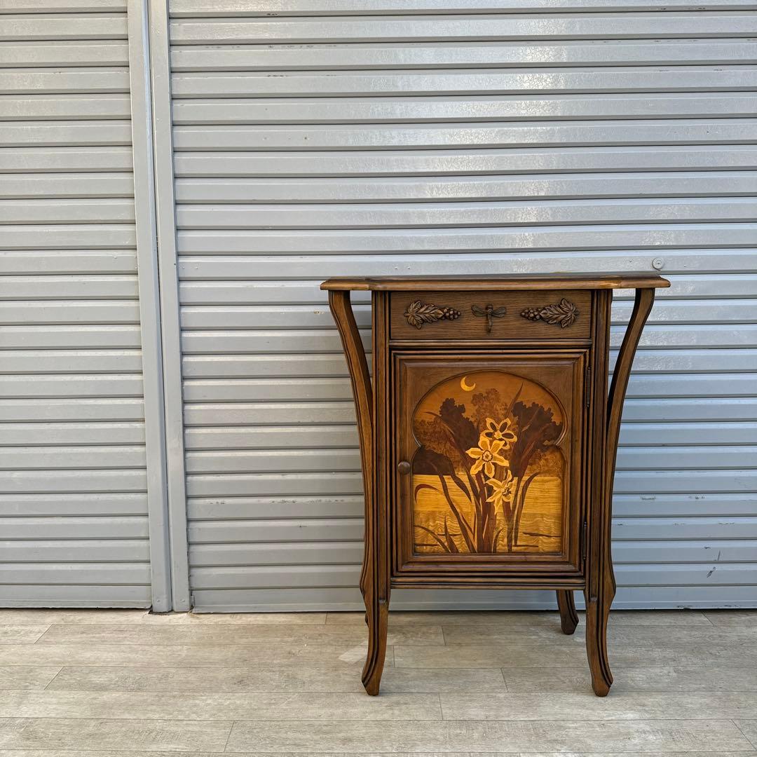 希少　ミエールガレ 調　アール・ヌーボー　チェスト　コンソール