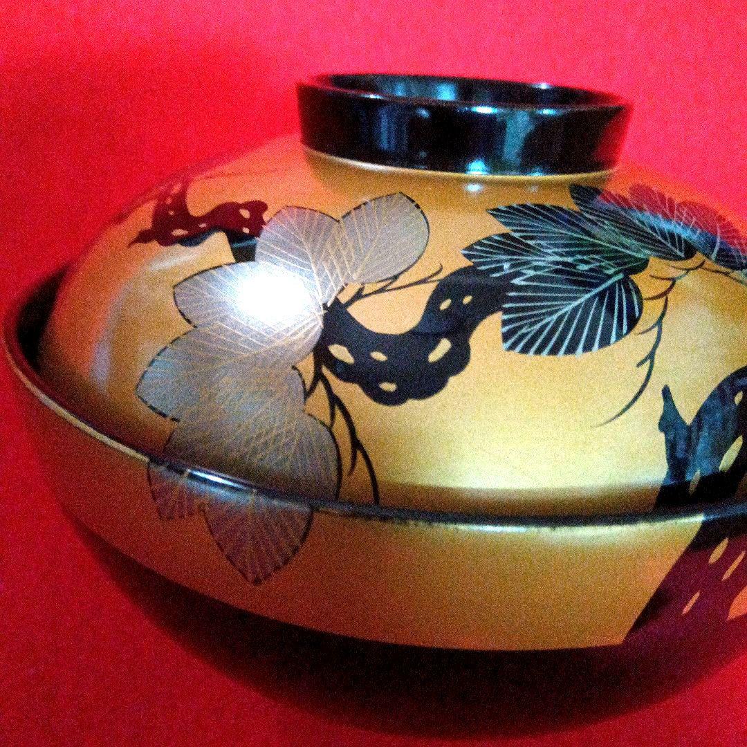 本金蒔絵御吸物椀　十客