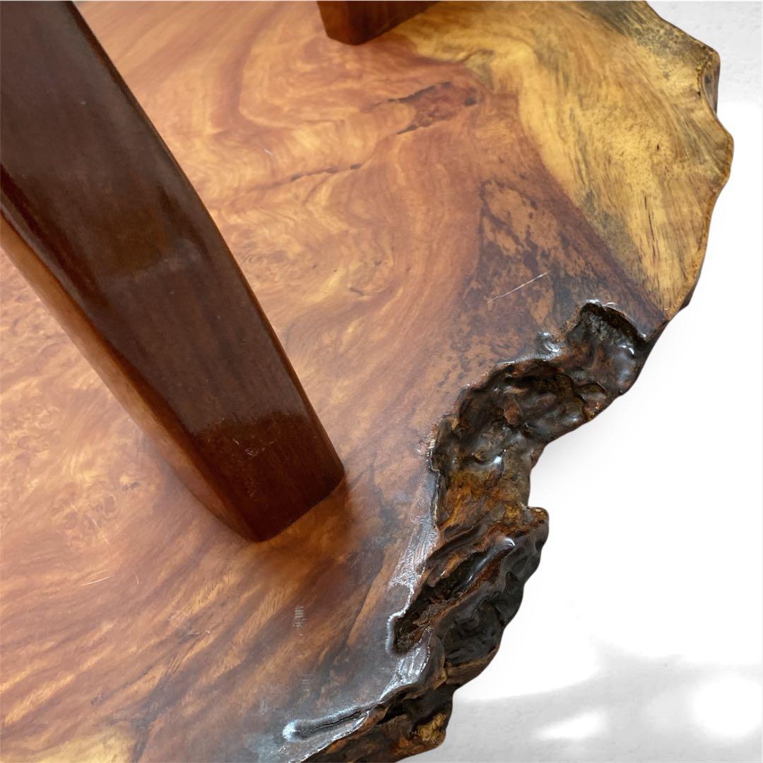 ✨送料込み✨ 花梨 座卓 一枚板 テーブル 天然木 高級 84cm×76cm