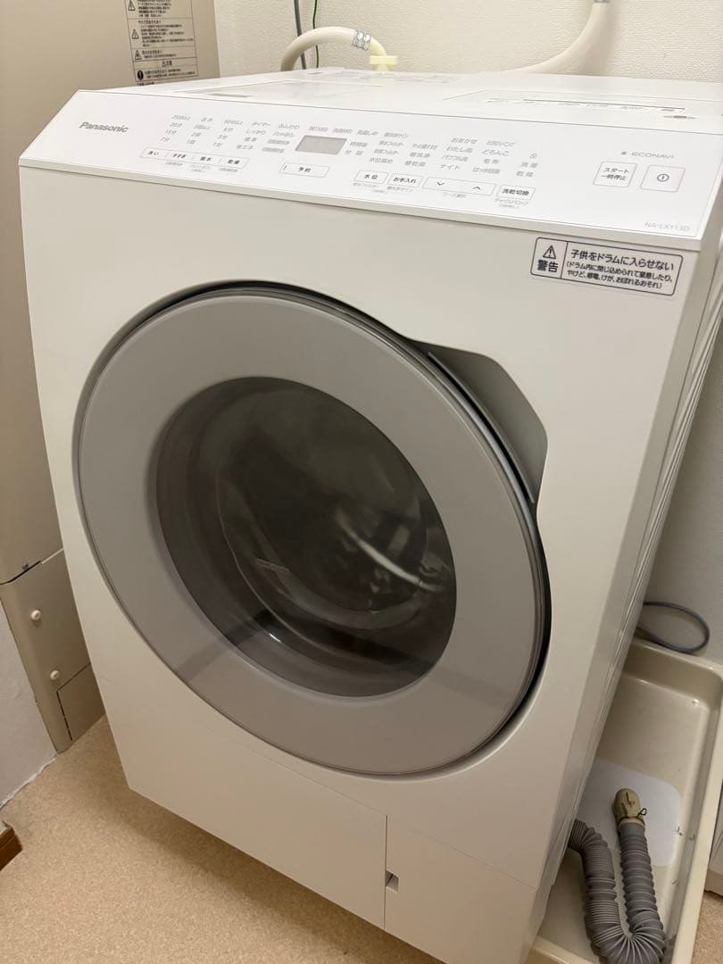 Panasonic ドラム式洗濯機 NA-LX113DL （ドア左開き）