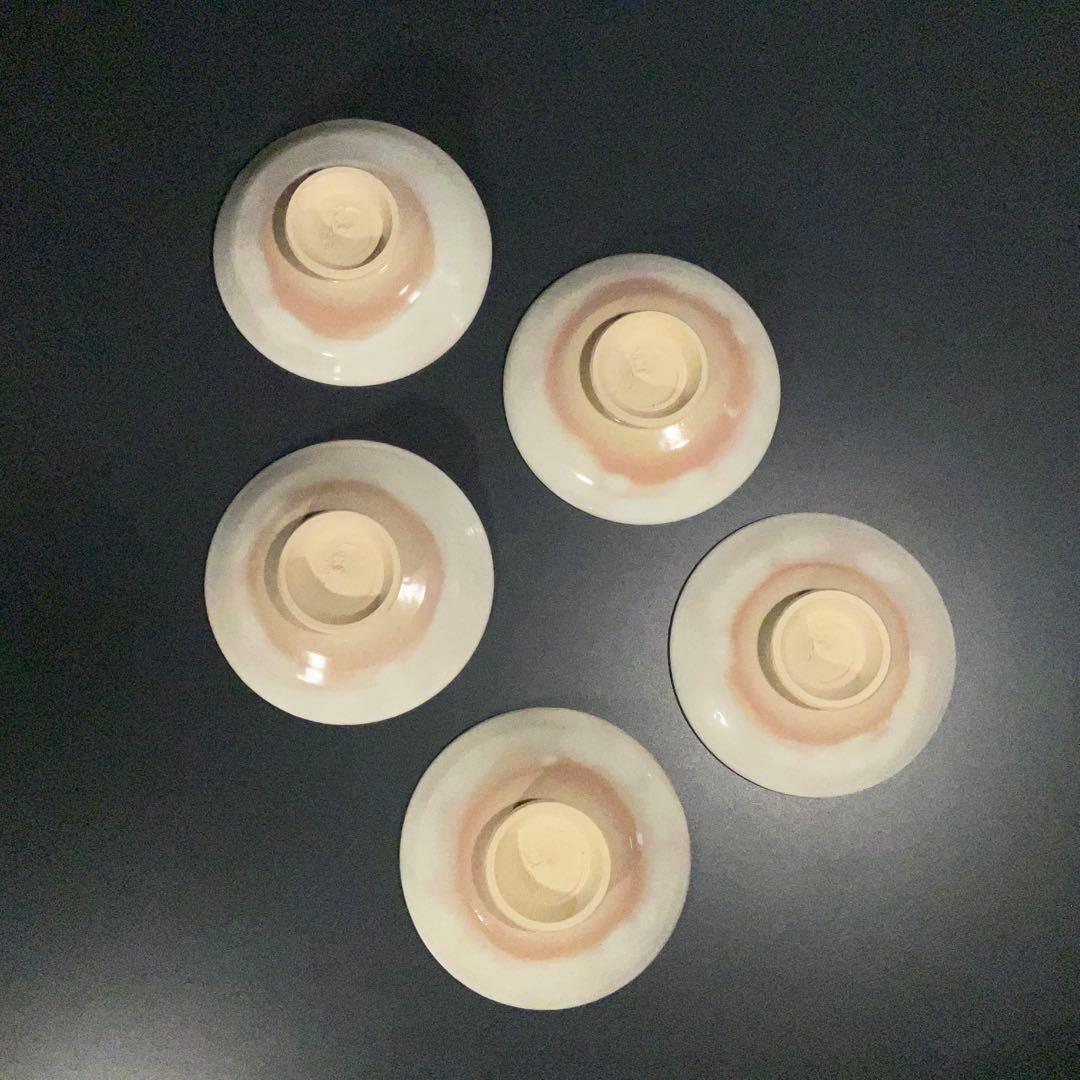 七十四代　朝日豊斎作　飯茶碗５客　蓋つき　共箱　R1003ダN2