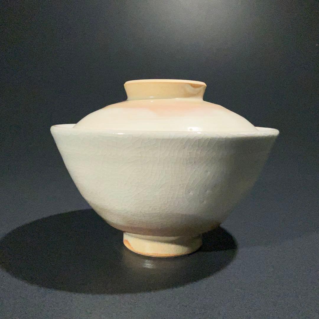 七十四代　朝日豊斎作　飯茶碗５客　蓋つき　共箱　R1003ダN2