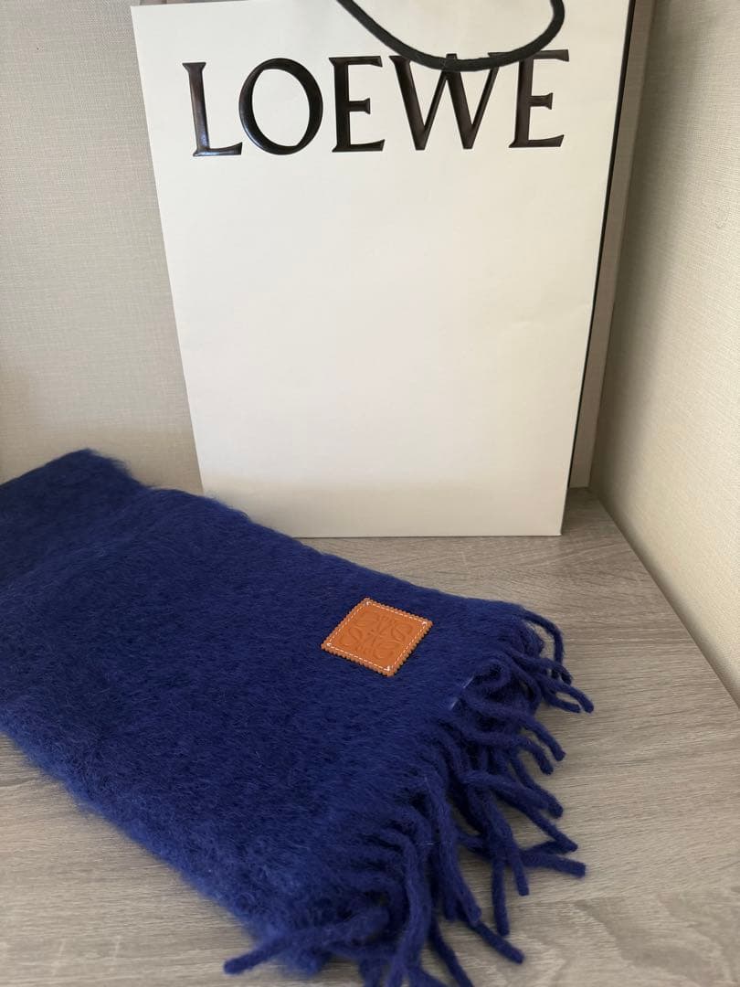新品未使用　LOEWE マフラー モヘア　ウール