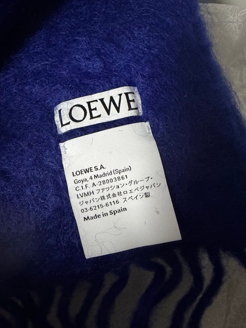 新品未使用　LOEWE マフラー モヘア　ウール