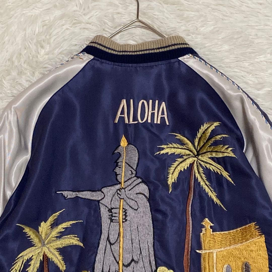 【希少】テーラー東洋 キングカメハメハ×ハワイアンクレスト スカジャン M