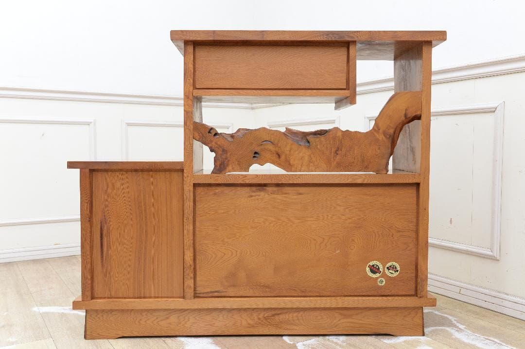 HB27 美品 希少 屋久杉 水屋 茶棚 茶箪笥 テレビ台 和茶 煎茶棚