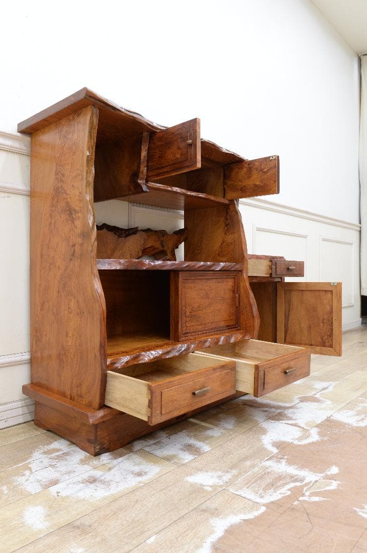 HB27 美品 希少 屋久杉 水屋 茶棚 茶箪笥 テレビ台 和茶 煎茶棚