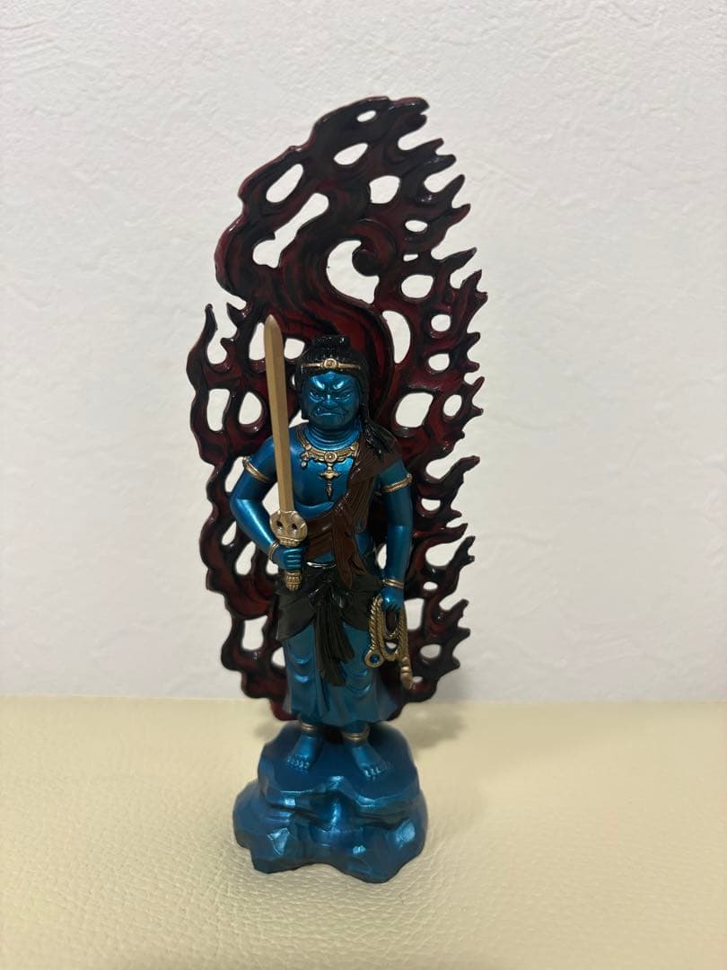 青不動明王　置物