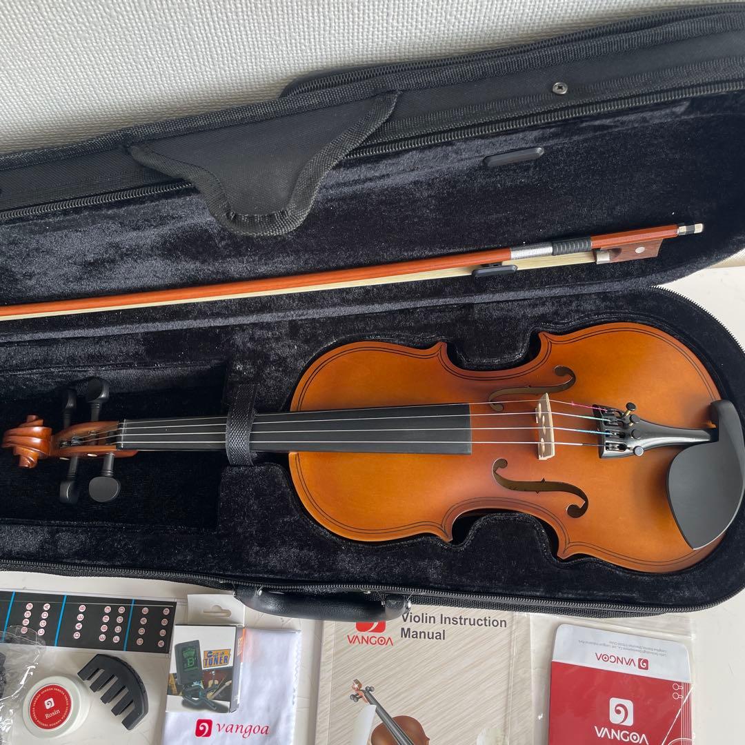 1/2バイオリン　初心者用セット　分数バイオリン　新品に近いです