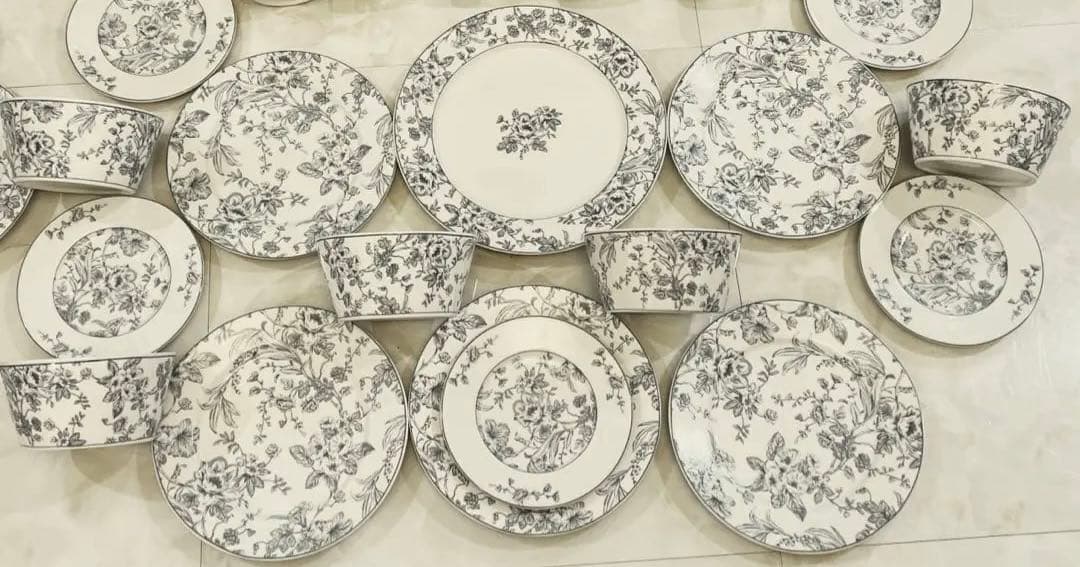 フローラル食器セット　5人分セット