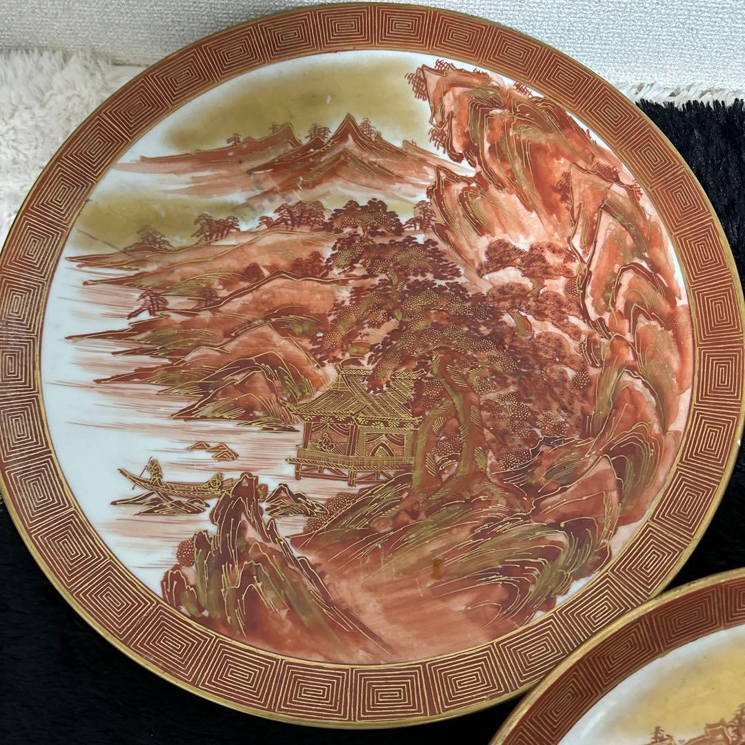 九谷焼 大皿 まとめ 絵付け 味幸 肥前園 40cm 高級 作者