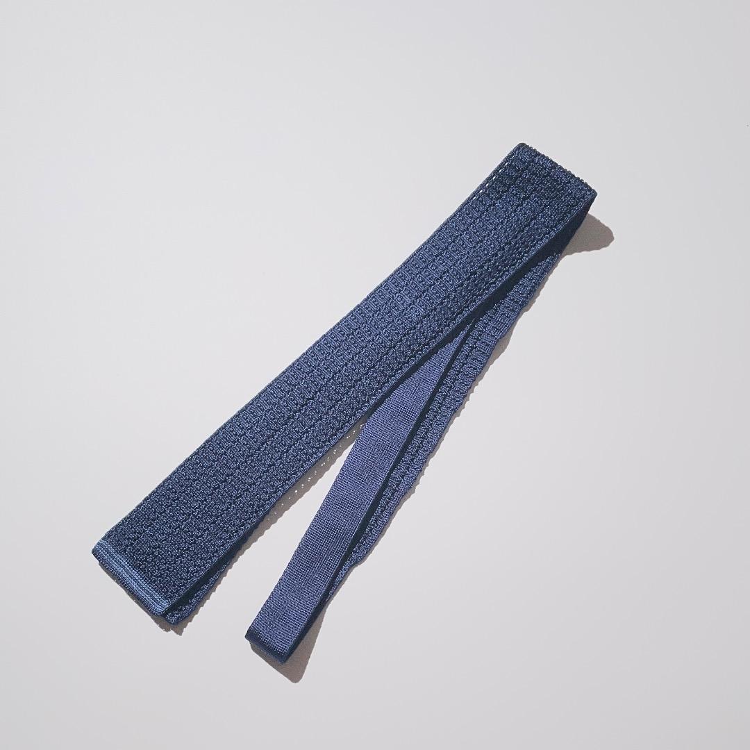 HERMES Hロゴニットタイ メッシュ シルク ネクタイ エルメス