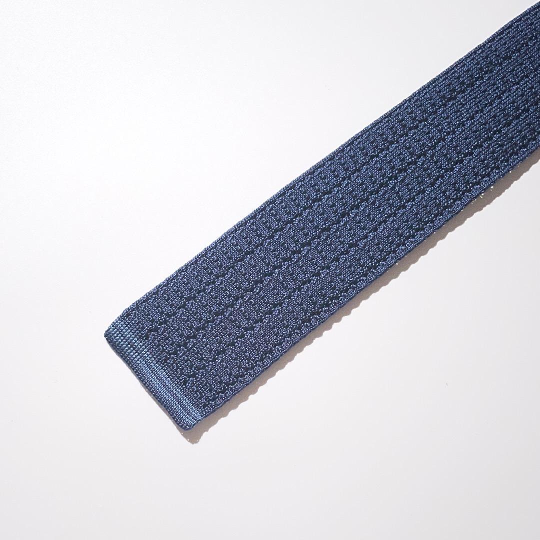 HERMES Hロゴニットタイ メッシュ シルク ネクタイ エルメス