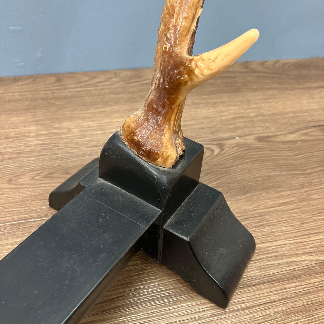 4F 昭和レトロ 鹿の角型 ディスプレイスタンド 刀掛け インテリア 飾り台