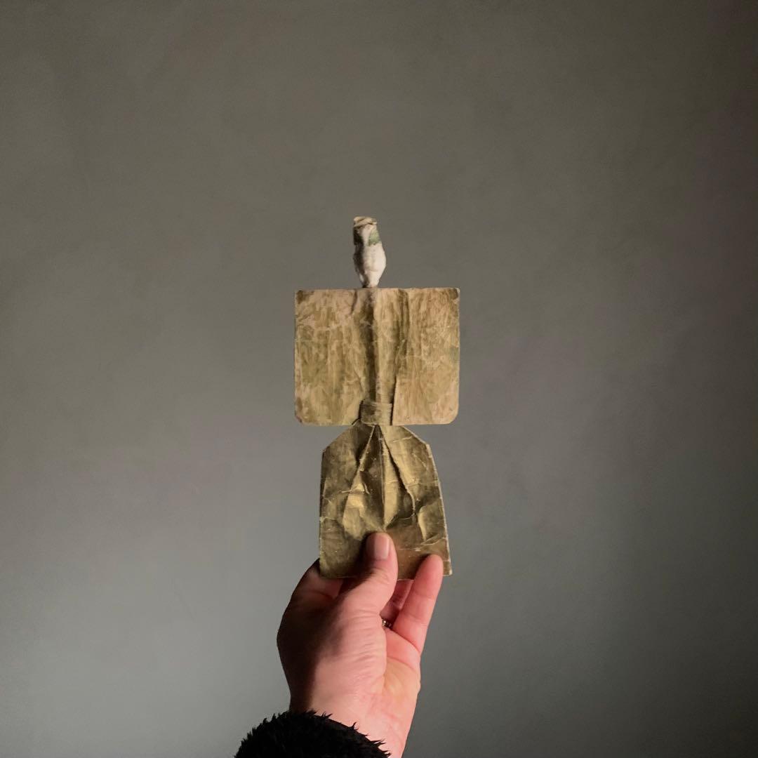 古い 紙雛 No.3 江戸時代 古美術 古道具 アンティーク 雛人形