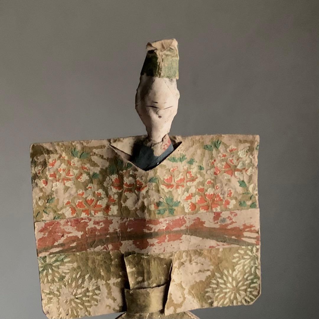 古い 紙雛 No.3 江戸時代 古美術 古道具 アンティーク 雛人形