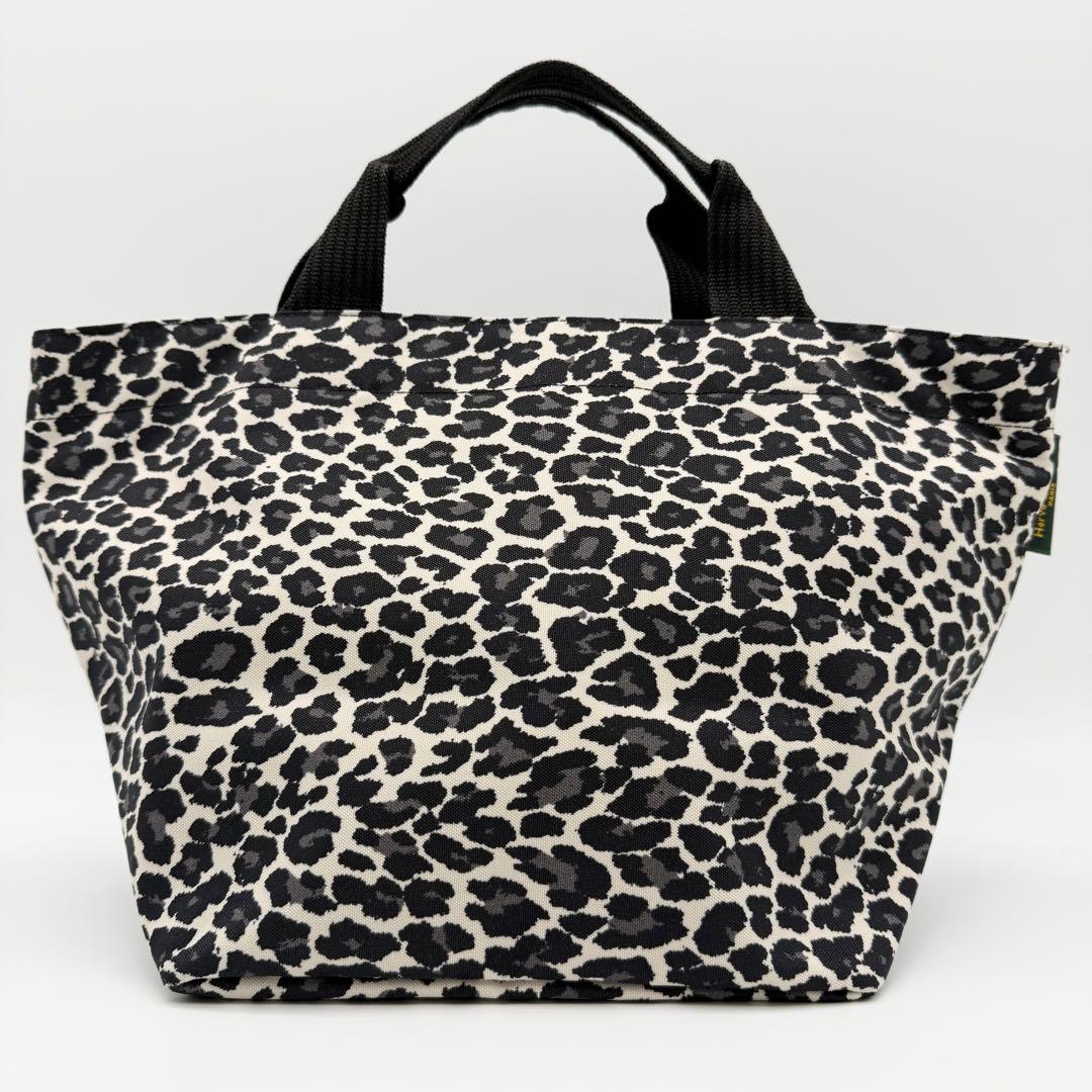 【極美品】エルベシャプリエ 1027F ナイロン舟型トートバッグMパンサーブラン